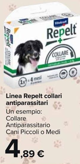 Carrefour Market Linea repelt collari antiparassitari offerta