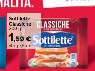 Carrefour Market Sottilette classiche offerta