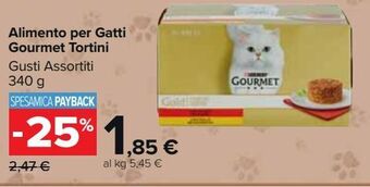 Carrefour Market Alimento per gatti gourmet tortini offerta