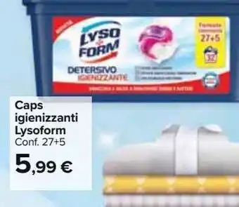 Carrefour Market Caps igienizzanti lysoform offerta
