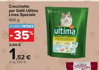 Carrefour Market Crocchette per gatti ultima linea speciale offerta