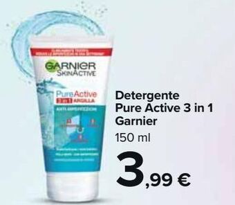 Carrefour Market Detergente pure active 3 in 1 garnier offerta