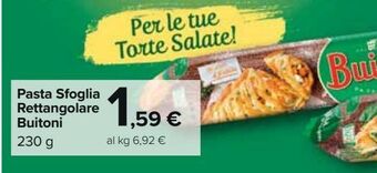Carrefour Market Pasta sfoglia rettangolare buitoni offerta