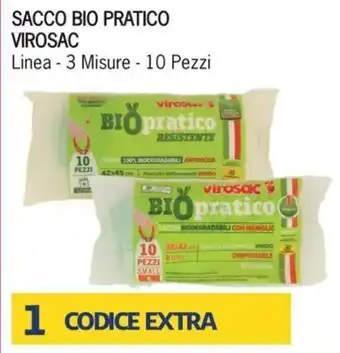 Virosac Sacco Bio Pratico Linea - 3 Misure - 10 pezzi