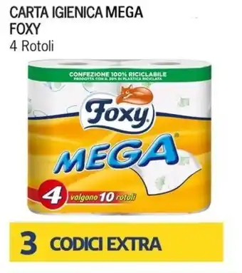 Foxy Carta Igienica Mega 4 rotoli