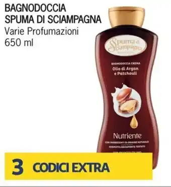 Spuma di Sciampagna Bagnodoccia Varie Profumazioni 650 ml