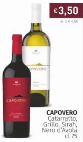 Prezzemolo e Vitale Capovero Catarratto, Grillo, Sirah, Nero d'Avola cl 75 offerta