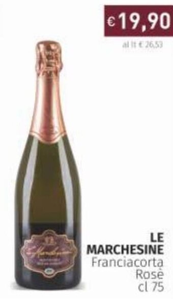 Prezzemolo e Vitale Le Marchesine Franciacorta Rosè cl 75 offerta