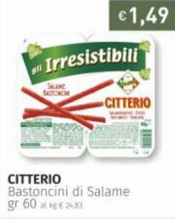 Citterio Bastoncini di Salame gr 60