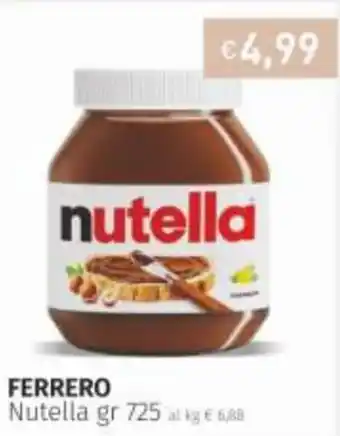 Prezzemolo e Vitale Ferrero Nutella gr 725 offerta