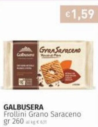 Prezzemolo e Vitale Galbusera Frollini Grano Saraceno gr 260 offerta