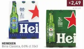 Prezzemolo e Vitale Heineken Birra Classica, 0.0% cl 33x3 offerta