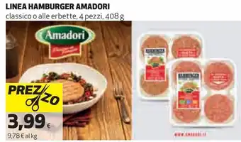 Coop Linea hamburger amadori offerta