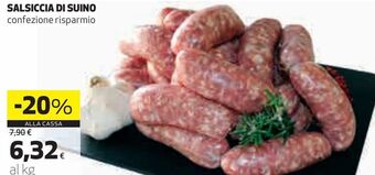 Coop Salsiccia di suino offerta
