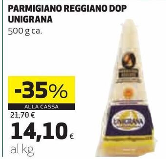 Coop Parmigiano reggiano dop unigrana offerta
