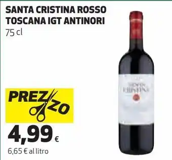 Coop Santa cristina rosso toscana igt antinori offerta