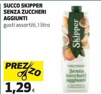 Succo skipper senza zuccheri aggiunti