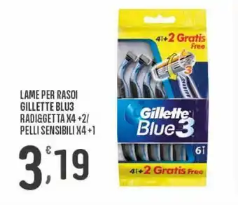 Eurospar Lame per rasoi gillette blu 3 offerta