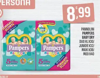 Eurospar Pannolini pampers baby dry offerta
