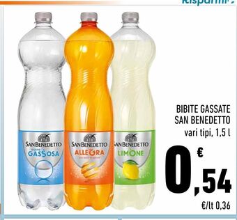 Conad Bibite gassate san benedetto offerta