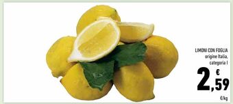 Conad Limoni con foglia offerta