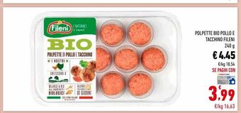 Conad Polpette bio pollo e tacchino fileni offerta