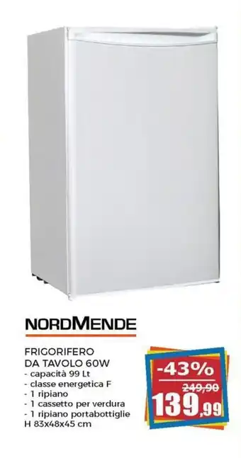 NordMende Frigorifero Da Tavolo 60W