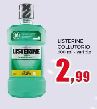 Happy Casa Listerine Collutorio 600 ml vari tipi offerta