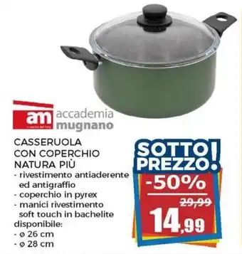 Happy Casa Casseruola Con Coperchio Natura Più ø 26-28  cm offerta