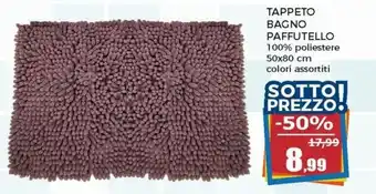 Tappeto Bagno Paffutello 100% poliestere 50x80 cm