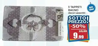 3 Tappeti Bagno