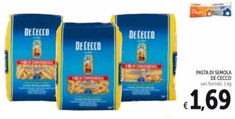 Spazio Conad De Cecco Pasta di Semola 1 kg offerta