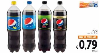 Spazio Conad Pepsi vari tipi 1,5 l offerta