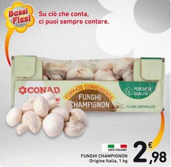 Spazio Conad Funghi Champignon 1 kg offerta
