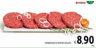 Spazio Conad Hamburger Di Bovino Adulto offerta