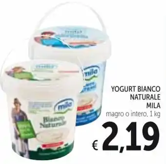 Spazio Conad Mila Yogurt Bianco Naturale magro o intero, 1 kg offerta