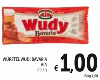 Spazio Conad Aia Würstel Wudy Bavaria 250 g offerta