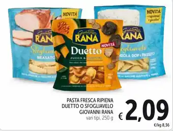 Spazio Conad Giovanni Rana Pasta Fresca Ripiena Duetto O Sfogliavelo vari tipi 250 g offerta