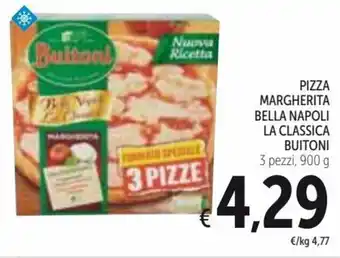 Spazio Conad Buitoni Pizza Margherita Bella Napoli La Classica 3 pezzi 900 g offerta
