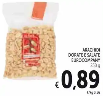 Spazio Conad Arachidi Dorate E Salate Eurocompany 250 g offerta