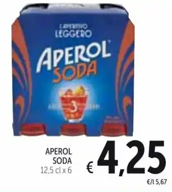 Spazio Conad Aperol Soda 12,5 cl x 6 offerta