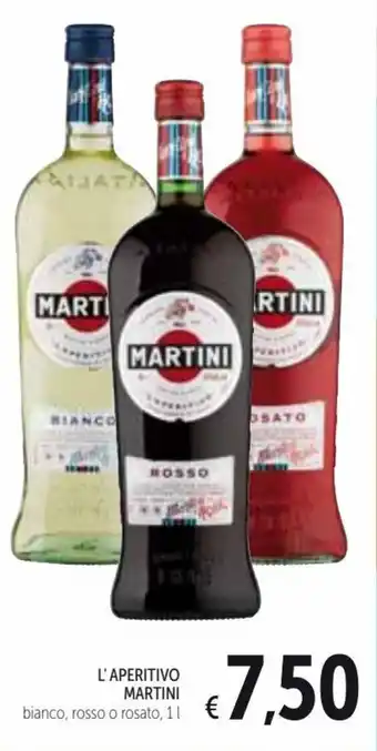 Spazio Conad Martini L'Aperitivo bianco, rosso o rosato, 1 l offerta