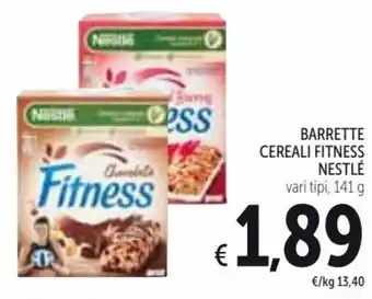 Spazio Conad Nestlè Barrette Cereali Fitness vari tipi 141 g offerta
