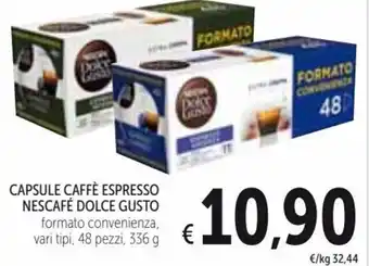 Spazio Conad Nescafé Dolce Gusto Capsule Caffè Espresso 48 pezzi, 336 g offerta