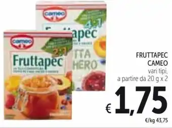 Spazio Conad Cameo Fruttapec vari tipi 20 g x 2 offerta