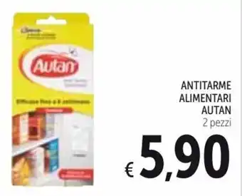 Spazio Conad Autan Antitarme Alimentari 2 pezzi offerta