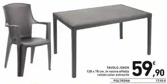 Spazio Conad Tavolo Joker 138 x 78 cm offerta