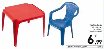 Spazio Conad Tavolo Baby 50 x 50 cm offerta