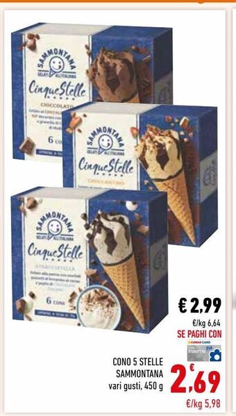 Conad Cono 5 stelle sammontana offerta