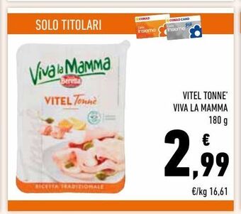Conad Vitel tonnè viva la mamma beretta offerta